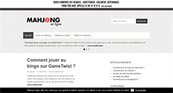 Desktop Screenshot of mahjong-enligne.com