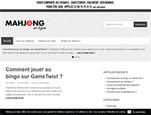 Tablet Screenshot of mahjong-enligne.com
